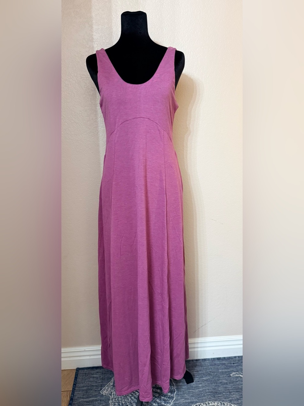 HALARA Sleeveless Fuchsia Maxi Dress
